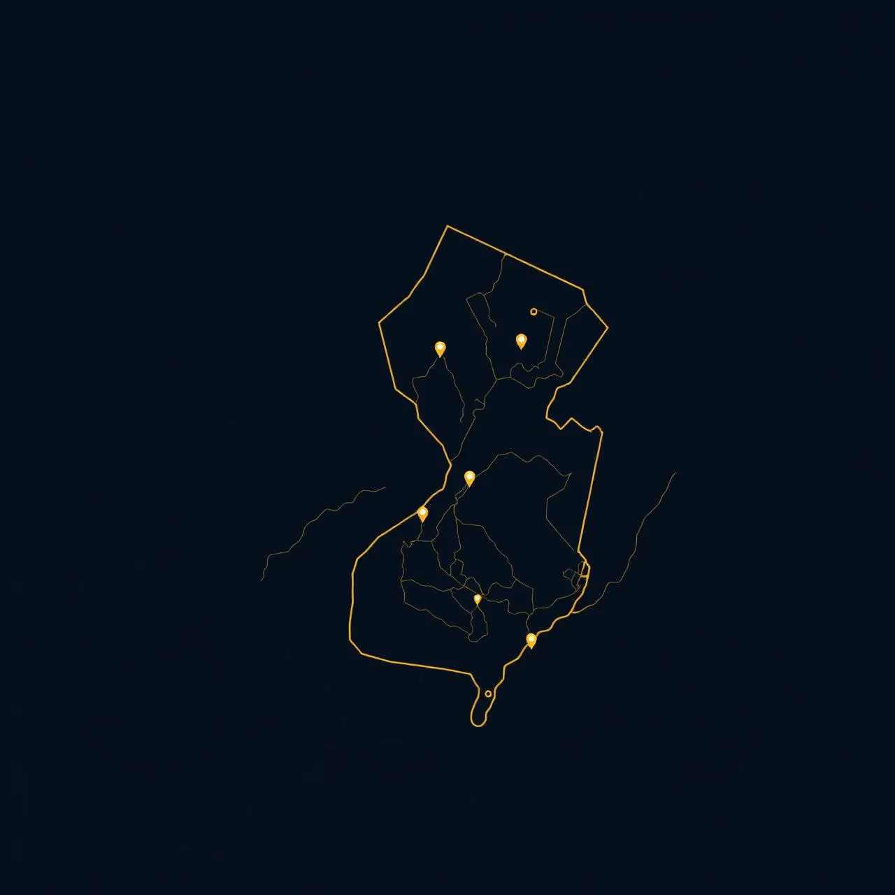 Stylized map of A1 Brothers service areas across Pennsylvania, New Jersey, and Delaware